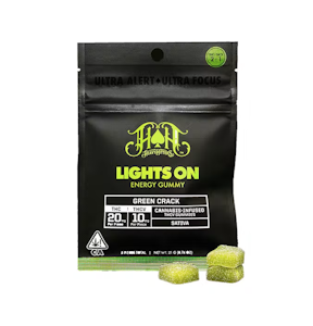 Heavy hitters - LIGHTS ON (GREEN CRACK) THCV ENERGY GUMMIES  - 2:1 THC:THCV
