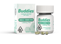BUDDIES THC 50MG CAPSULES 20-PACK