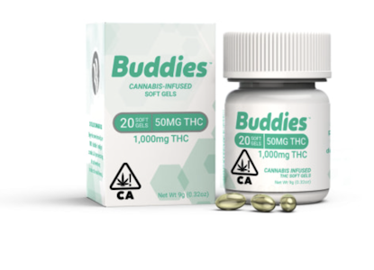 Buddies - BUDDIES THC 50MG CAPSULES 20-PACK