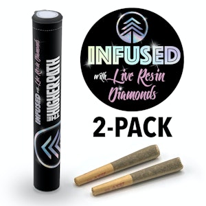 The higher path - $14 WHITE BUFFALO - LIVE RESIN DIAMONDS-INFUSED PREROLLS (2-PACK)