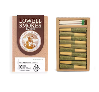 Lowell herb co. - THE RELAXING INDICA QUICKS 0.35G PREROLL 10-PACK