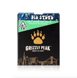 Grizzly peak - THE BIG STEVE  7-PACK (DIAMONDS-INFUSED .5G PRE-ROLLS)