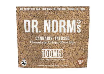 Dr. norm's - CHOCOLATE CRISPY RICE 100MG BAR