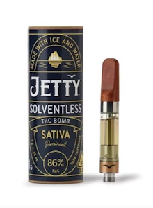 Jetty - THC BOMB (SOLVENTLESS LIVE RESIN) 1G CARTRIDGE