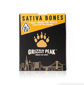Grizzly peak - SATIVA BONES 0.5G DIAMOND INFUSED PREROLL 7-PACK