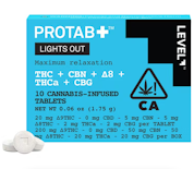 PROTAB+ LIGHTS OUT TABLETS THC, CBN, THCA, CBG 10-PACK