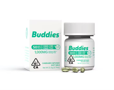 Buddies - THC/CBD 1:1 CAPSULE 50-PACK