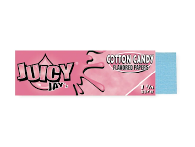 Juicy jay's - 1 1/4" INCH COTTON CANDY FLAVORED HEMP ROLLING PAPERS