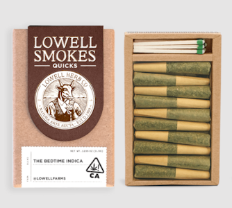 Lowell herb co - THE BEDTIME INDICA  QUICKS  0.35G PREROLL 10-PACK