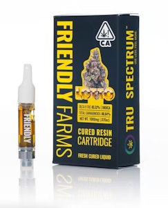 Friendly farms - LOTTO 1G CURED RESIN CARTRIDGE