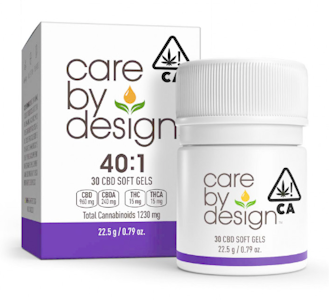 Care by design - 40:1 CBD CAPSULES 30 CT