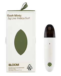 Bloom - BLOOM LIVE - GUSH MINTZ  0.5G LIVE RESIN SURF ALL-IN-ONE DISPOSABLE