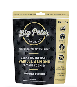 Big pete's - VANILLA ALMOND COCONUT INDICA 10-PACK COOKIES