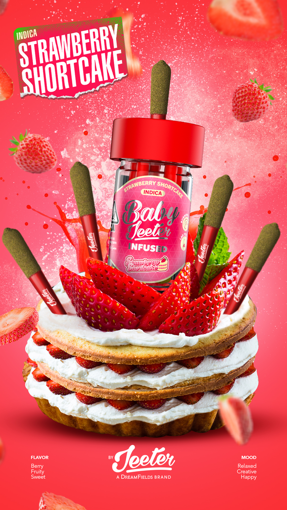 STRAWBERRY SHORTCAKE BABY JEETER 0.5G INFUSED PREROLL 5PACK Best Cannabis Dispensary In Town