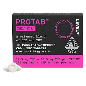 Level - PROTAB CBD:THC 1:1 TABLETS