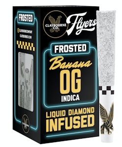 Claybourne co. - BANANA OG  FROSTED FLYERS INFUSED 0.5G 5-PACK