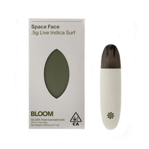 Bloom - BLOOM LIVE- SPACE FACE -0.5G LIVE INDICA SURF ALL-IN-ONE VAPORIZER