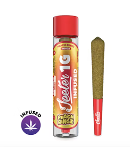 Jeeter - PEACH RINGZ 1G INFUSED PREROLL