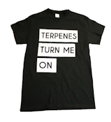 THP "TERPENES TURN ME ON T-SHIRT" (BLACK)