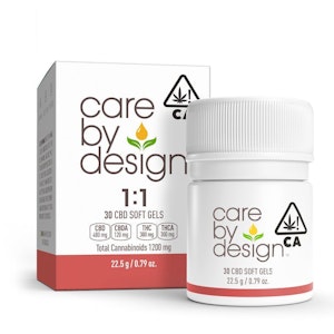 Care by design - 1:1 CBD SOFT GEL CAPSULES 10 PACK