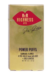Her highness nyc - GIGGLE PUFFS  "LAUGHING BUDDHA"  (DIAMONDS-INFUSED PREROLLS ) 4-PACK + LIGHTER