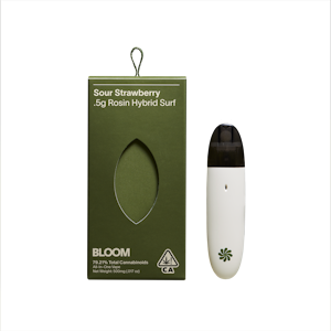 Bloom - BLOOM LIVE ROSIN-SOUR STRAWBERRY 0.5G ROSIN INDICA SURF ALL-IN-ONE VAPORIZER