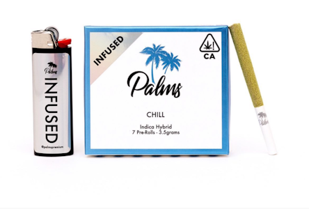 Palms - INFUSED CHILL BLUE BANANA .5G PREROLLS