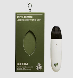 Bloom - BLOOM LIVE ROSIN - DIRTY ZKITTLEZ ROSIN SURF 0.5G DISPOSABLE