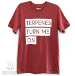 THP "TERPENES TURN ME ON" T-SHIRT (RED)