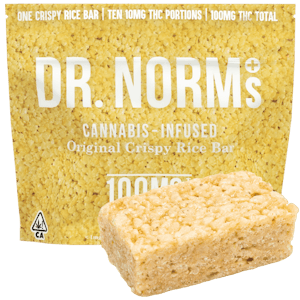 Dr. norm's - ORIGINAL CRISPY RICE BAR 100 MG