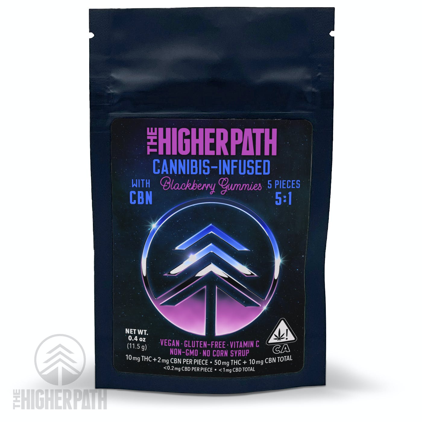 5:1 HIGHER PATH CBN BLACKBERRY 5-PACK GUMMIES - Best Cannabis