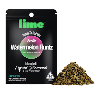 Lime - WATERMELON RUNTZ (DIAMONDS-INFUSED) PRE-GROUND 1/8TH
