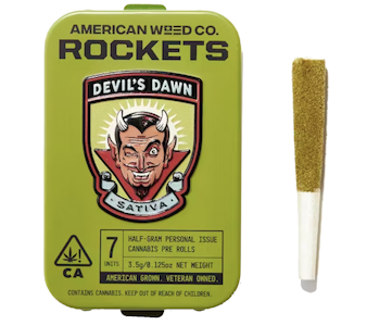 American weed co. - DEVIL'S DAWN 0.5G PREROLL PACK