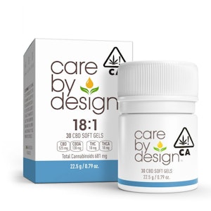 Care by design - 18:1 CBD CAPSULES 10 CT