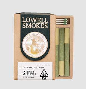 Lowell herb co - THE CREATIVE SATIVA 0.6G PREROLL 6-PACK