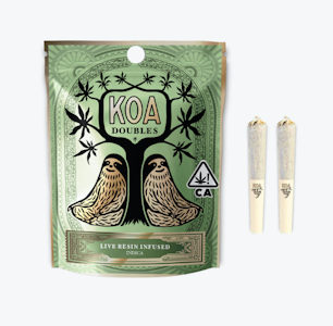 Dom pen - KOA "DOUBLES"  TITAN OG  X  BISCOTTI (INFUSED PRE-ROLLS) 2 PACK