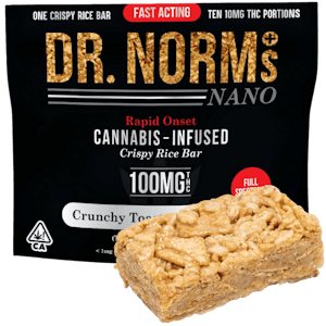 Dr. norm's - CRUNCHY TOASTED CINNAMON 100 MG NANO CRISPY RICE BAR