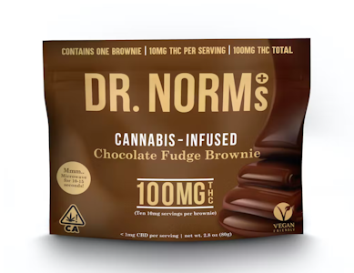 Dr. norm's - CHOCOLATE FUDGE BROWNIE 100MG