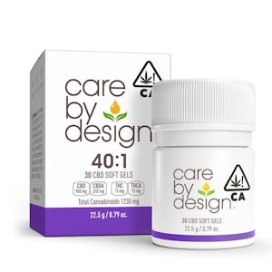 Care by design - 40:1 CBD CAPSULES SINGLE