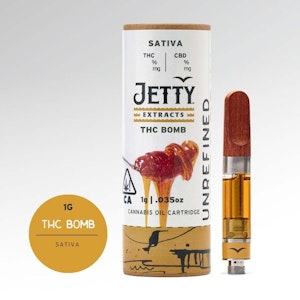 Jetty - THC BOMB (UNREFINED LIVE RESIN) 1G CARTRIDGE