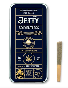 Jetty - APPLE FRITTER .35G HASH INFUSED PREROLL 10-PACK